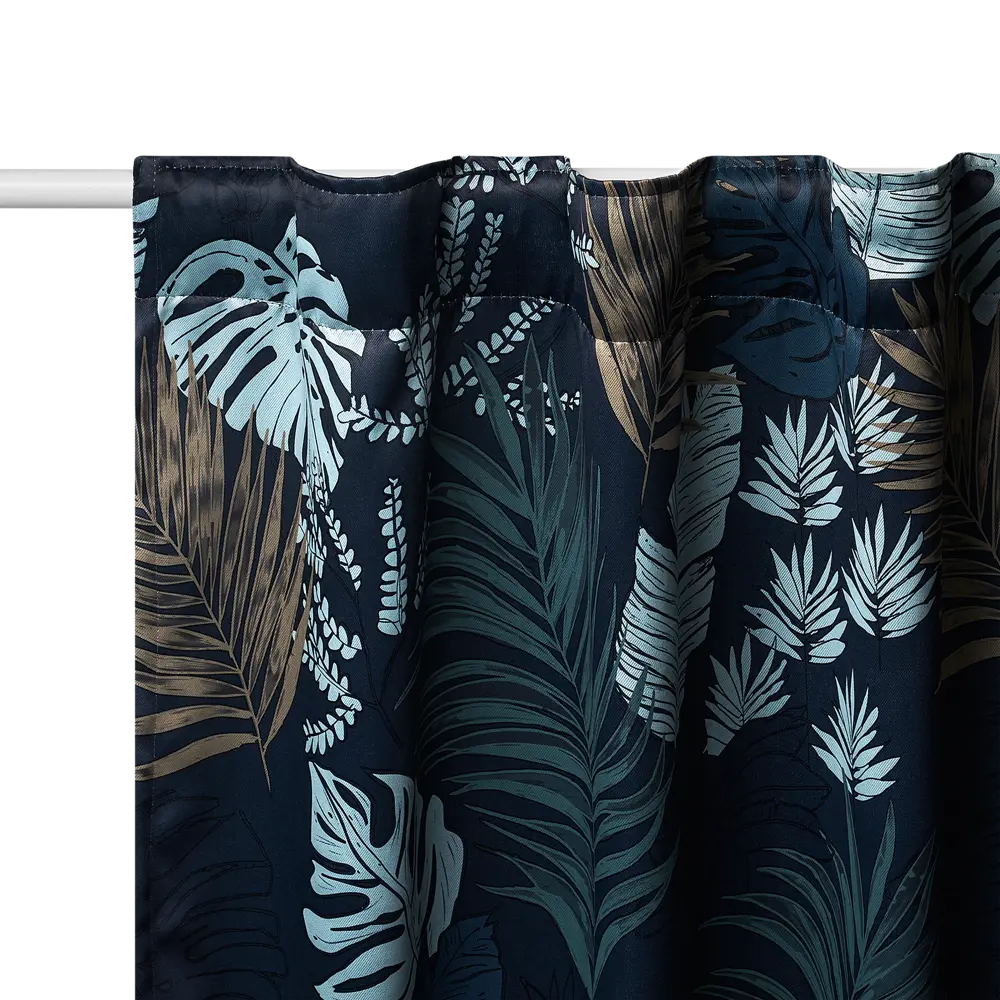 Штора на ленте со скрытыми петлями димаут KREAFORTA Aleida 140x280 см синий STLM-2189270 - Вид №7