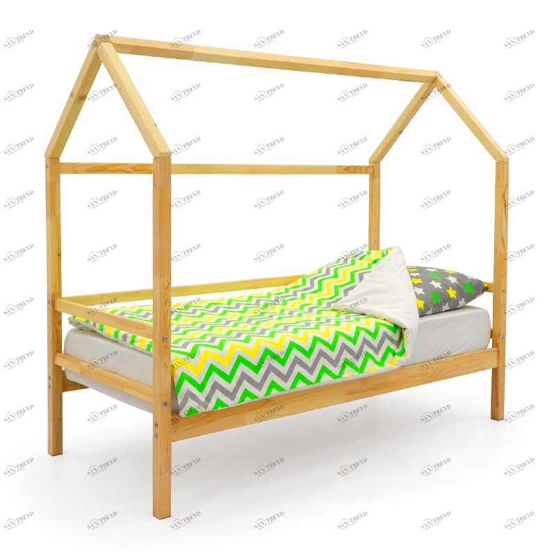 Кровать-домик детская натуральная Svogen БЕЛЬМАРКО  00-3833083 Бежевый Santreyd 