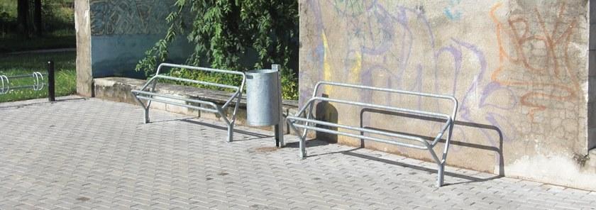 Euroform W Скамья из металла со спинкой  600  - Вид №2