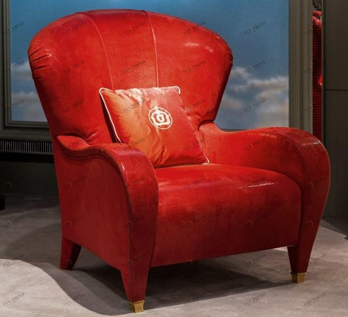 Carpanelli Кресло в классическом стиле из ткани Metamorfosi Po56