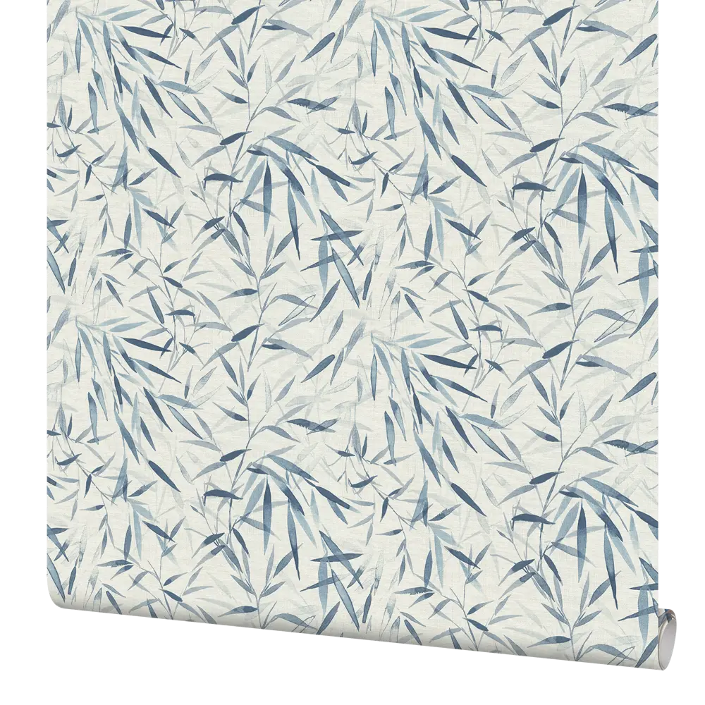 Обои флизелиновые Rasch SM «Листья» синие 1.06 м RA 965407 STLM-2120670