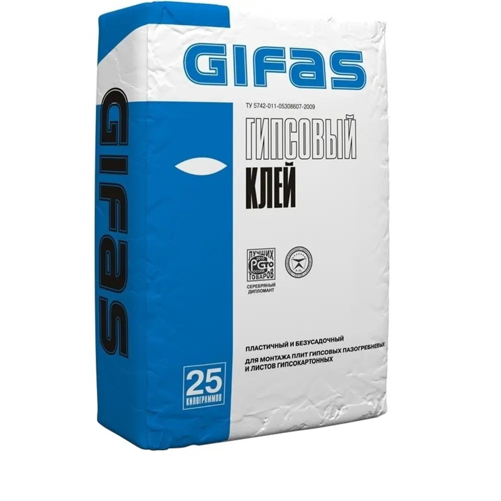 Клей гипсовый монтажный Gifas Super Fix 25 кг STLM-2172193