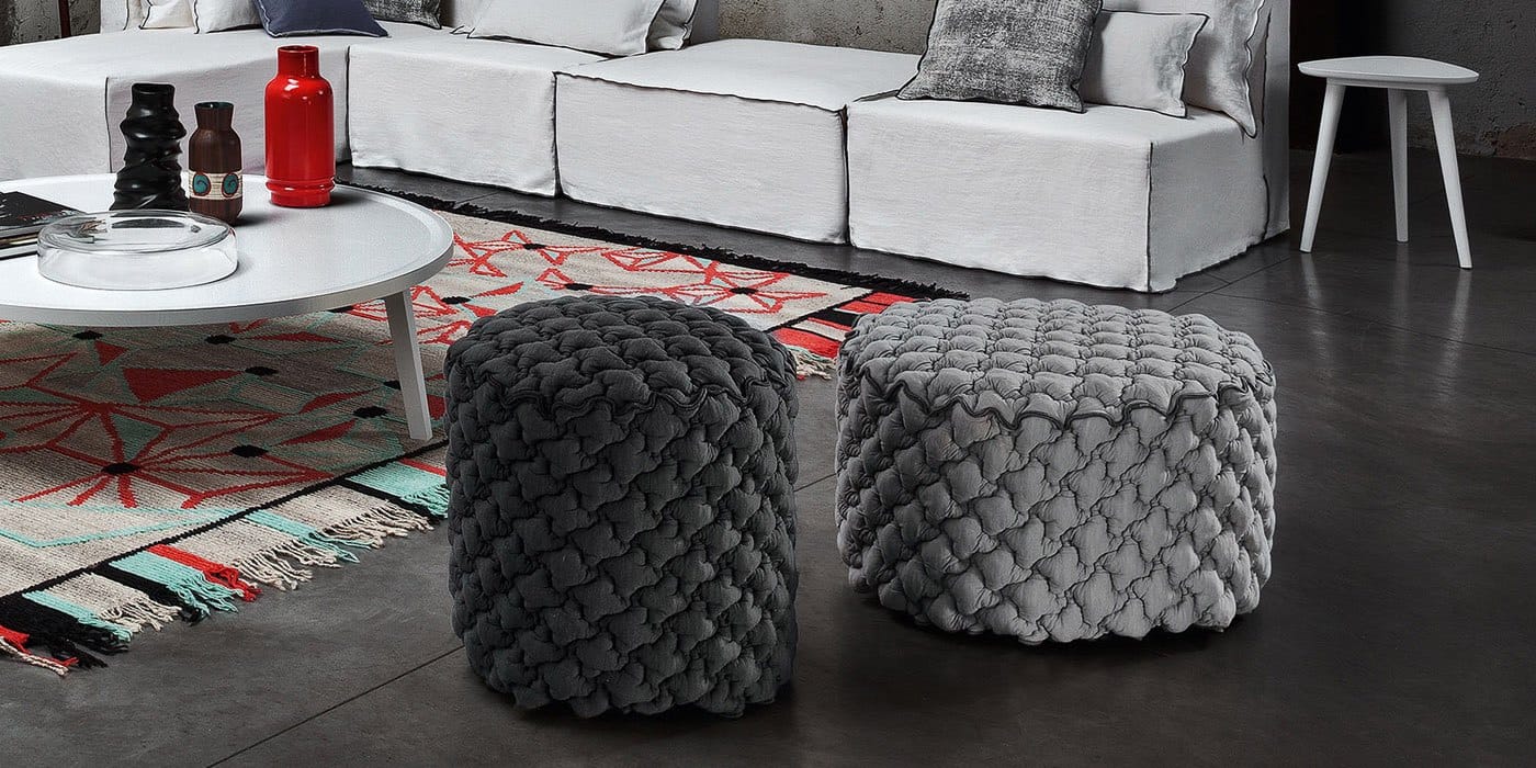 Ткань круглый съемный пуфик Gervasoni ARCH-00116994 - Вид №12