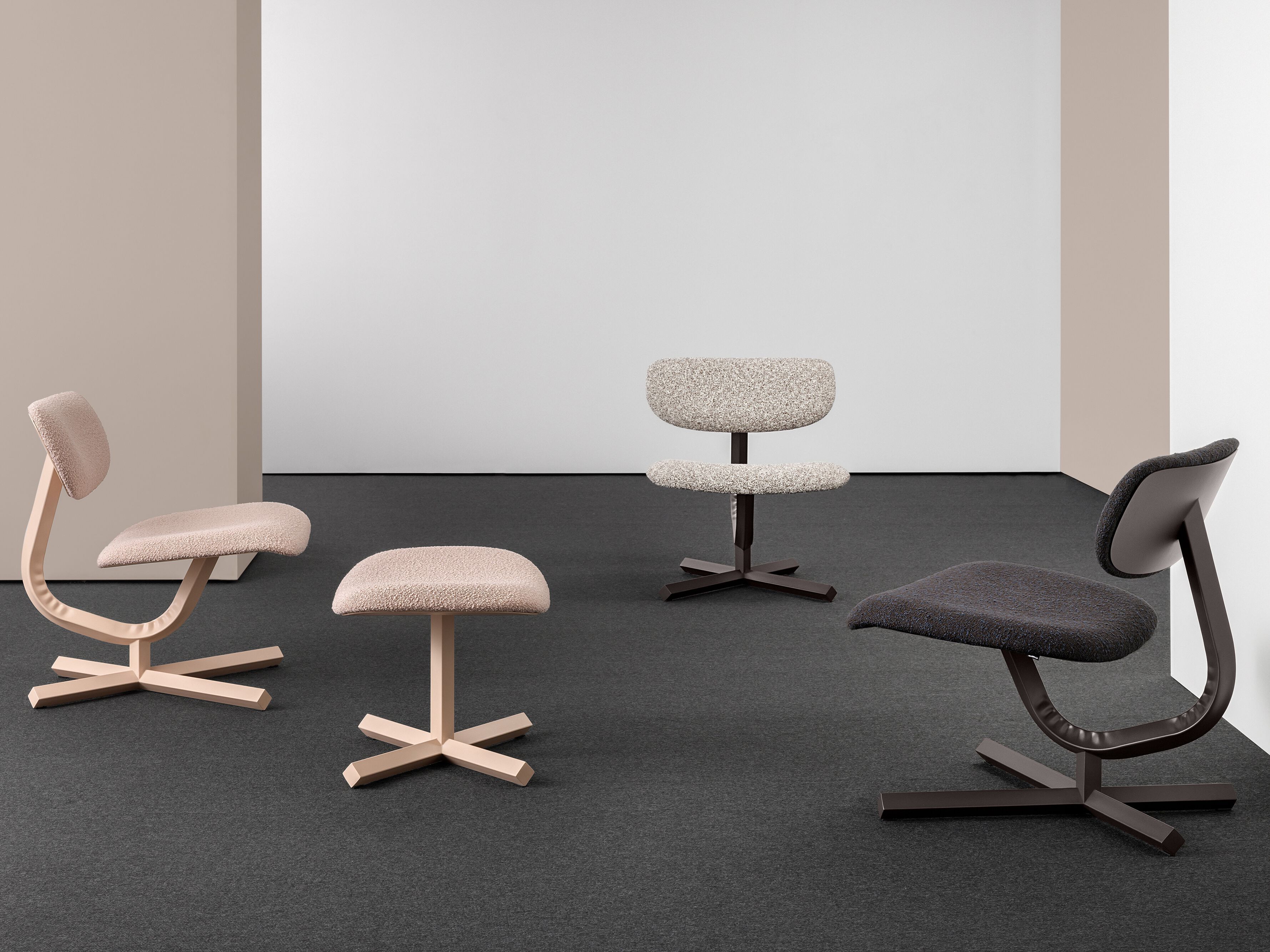 Стальная 4-спицевая мягкая подставка для ног Mara Typo ARCH-00087515 - Вид №9