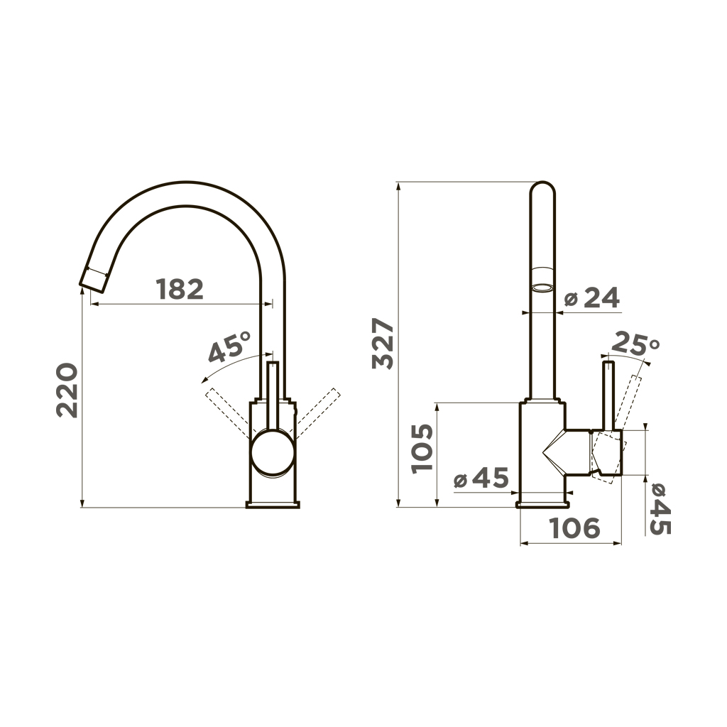 Смеситель для кухни Shinagawa CA OMOIKIRI 4994158 - Вид №5