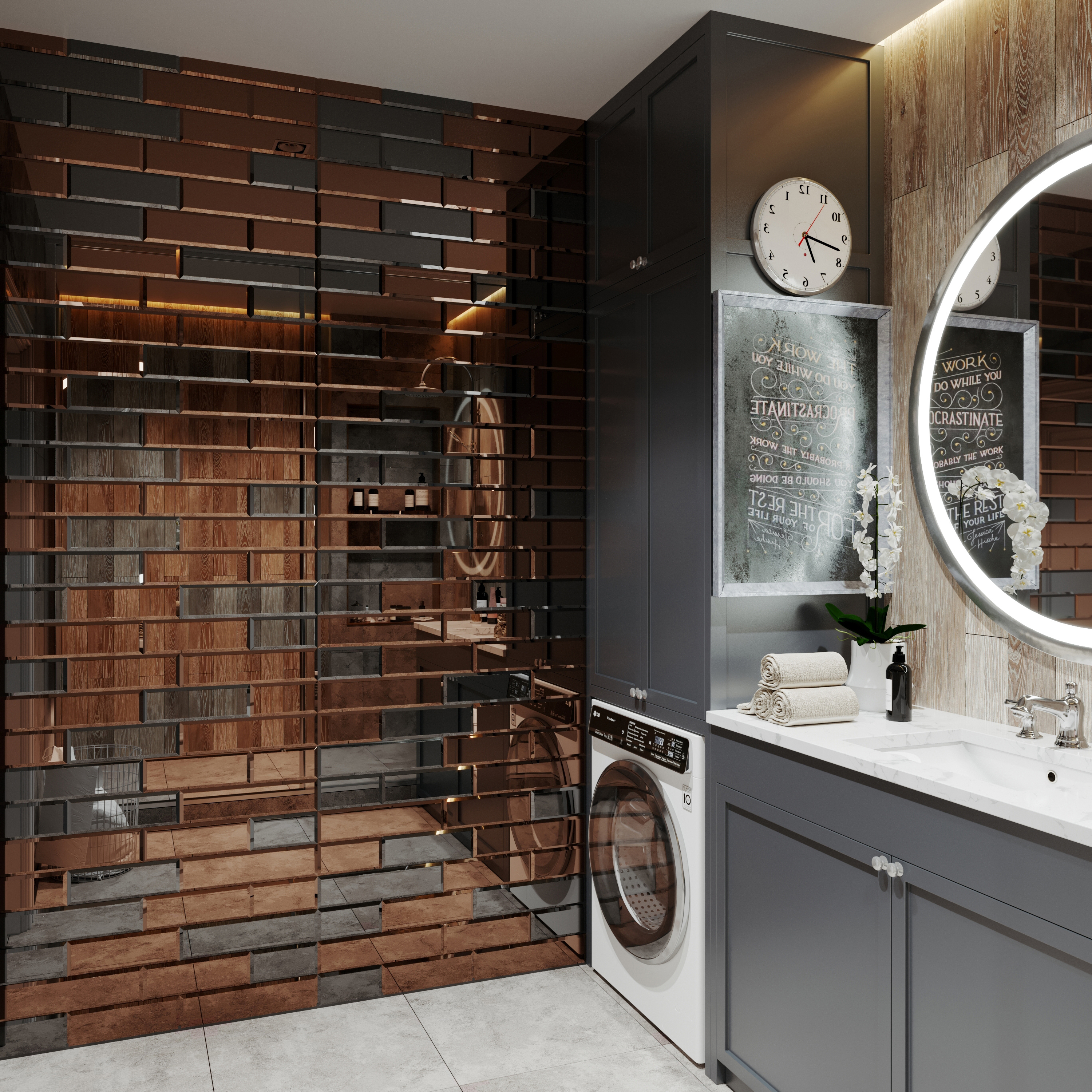 Зеркальная плитка SENSEA LM29 20x30 см серебристая 82360913 STLM-0025410