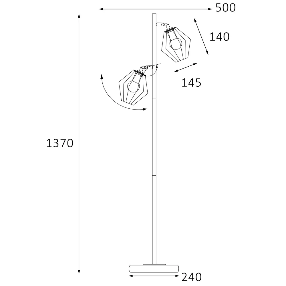 Торшер Россвет Дрим РС21514 цвет белый STLM-2022913 - Вид №11