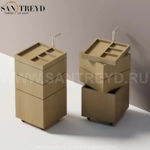 O.J.C. Тумба на роликах из натурального дуба ACOM0500NRT