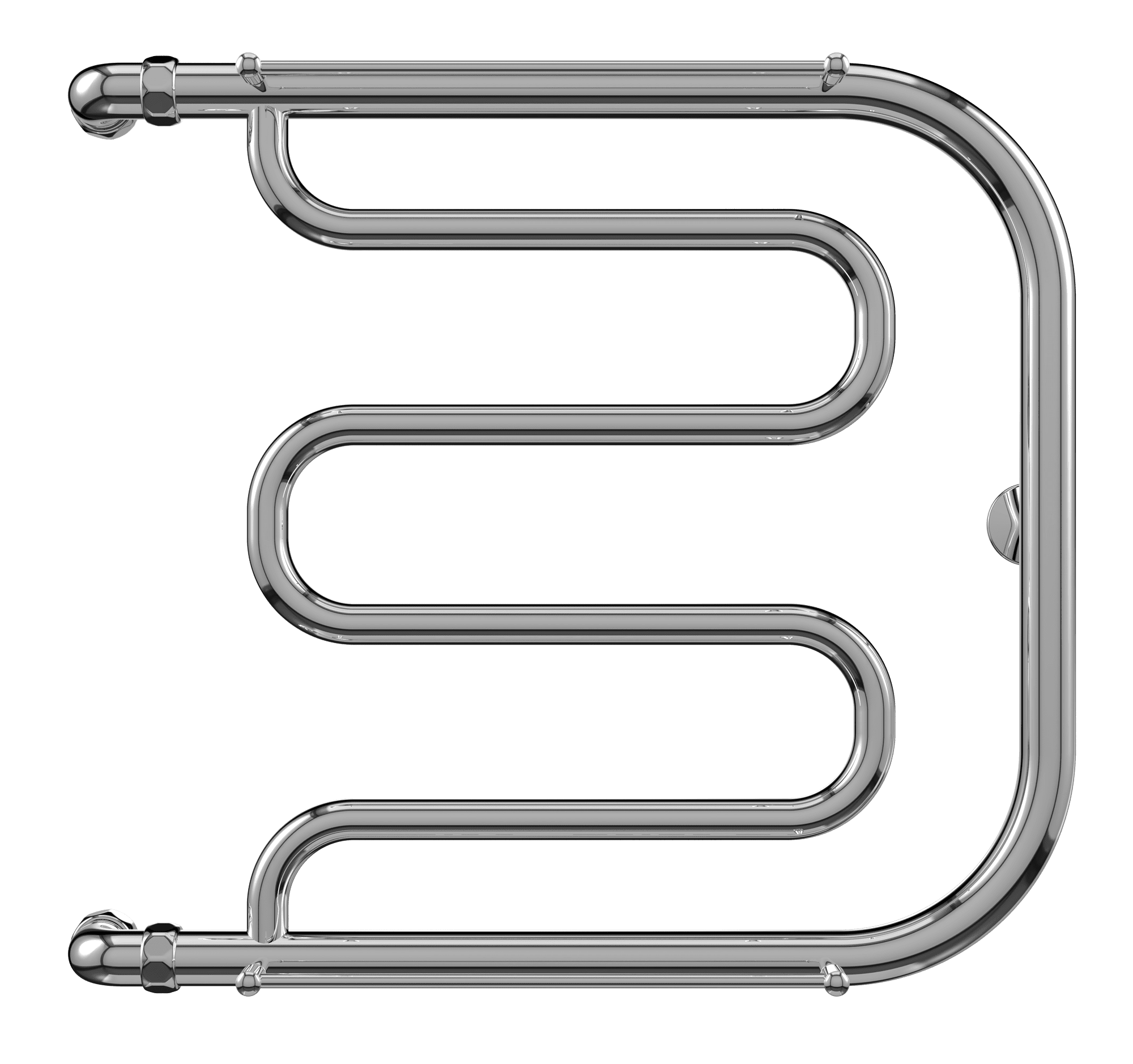 4620768881107 ЭКОНОМ Фокстрот БШ 600х600 Полотенцесушитель TERMINUS Нержавеющая сталь - Вид №1