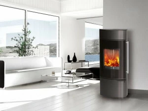 CAMINETTI MONTEGRAPPA Настенная стальная дровяная печь