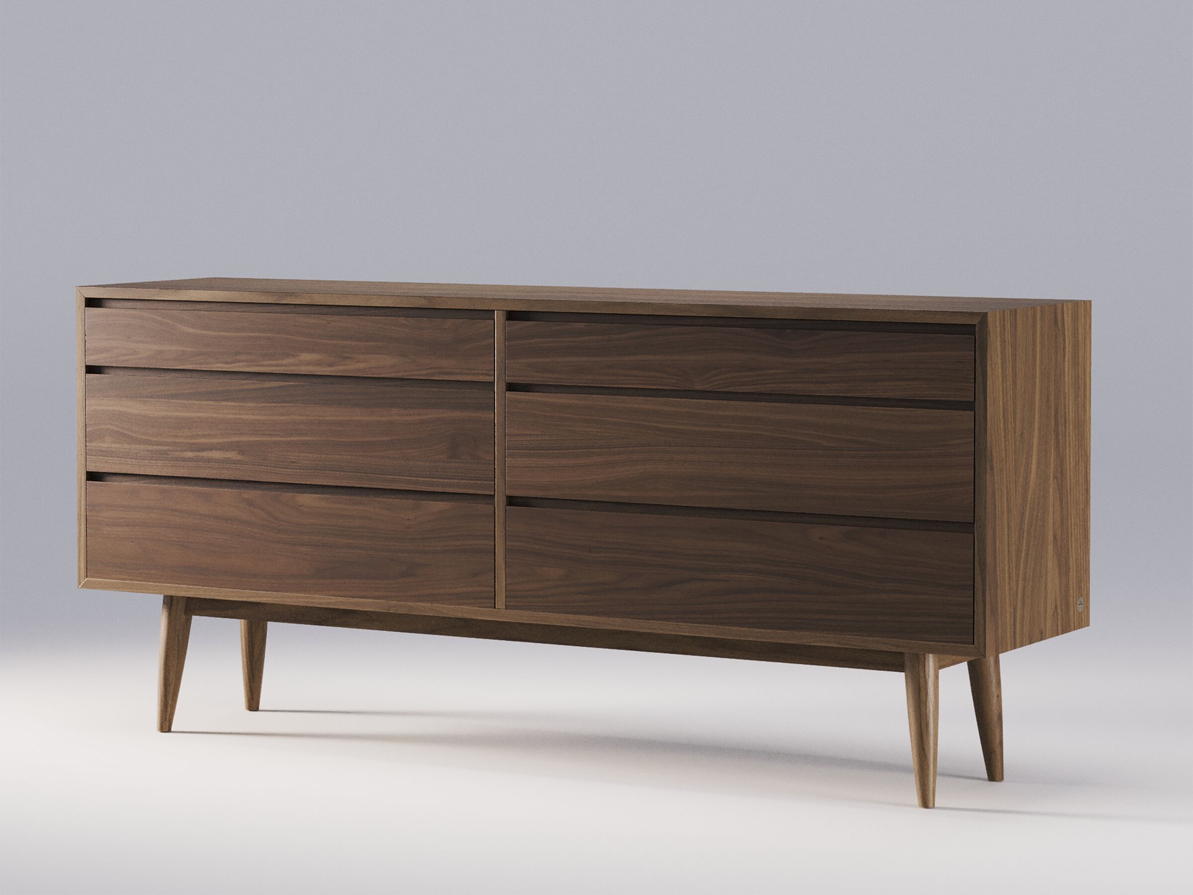 Комод из грецкого ореха Wewood DOUBLE ARCH-00151856