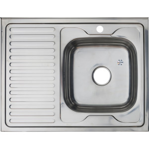 Мойка 8060 R MELANA 0,8/180 накладная прямоугольная с сифоном (007/2 R *10)