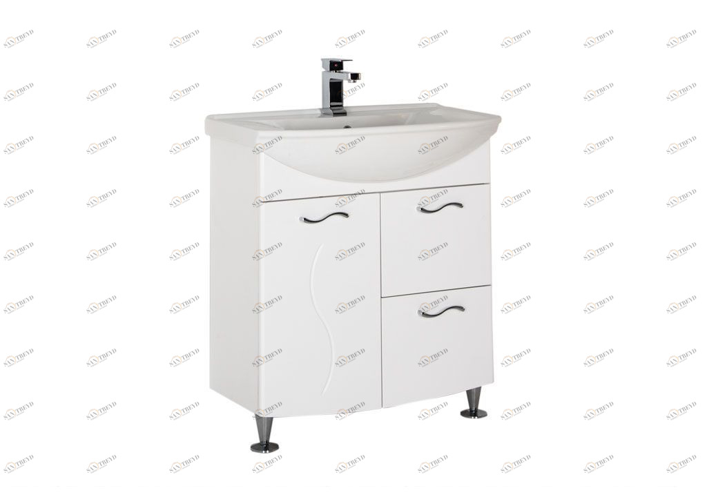 Тумба под раковину Aquanet Моника 75 белый sun-id-275394