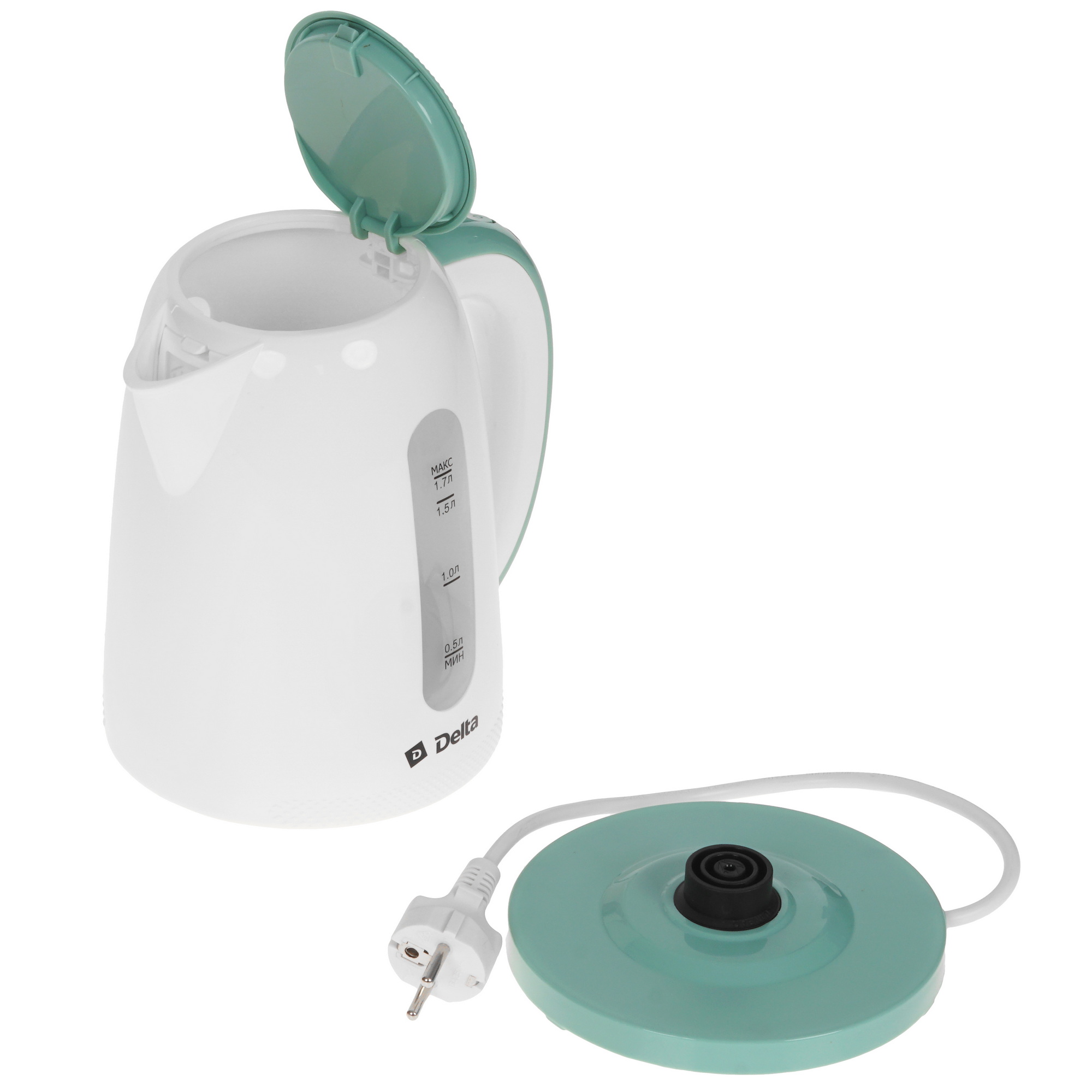 8195718 Электрочайник DELTA DL-1106 голубой STDN-0086975 - Вид №4