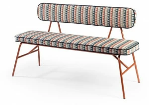 Mambo Unlimited Ideas Скамья со спинкой, обитая тканью State