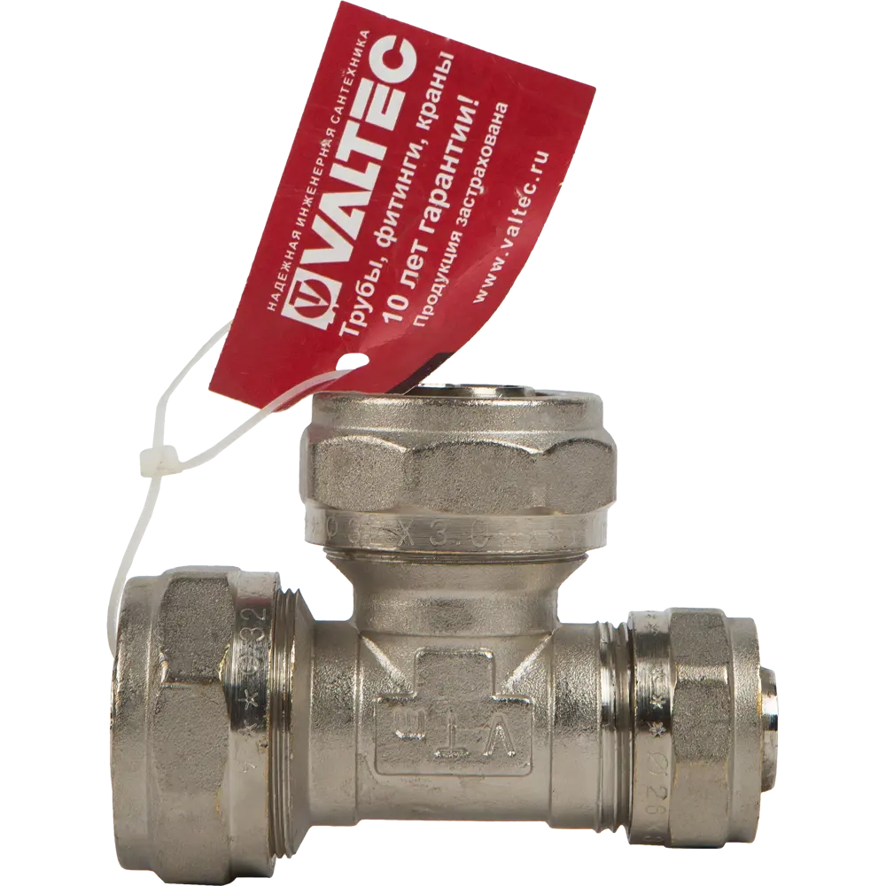 Тройник переходной Valtec 32x32x26 мм никелированная латунь VTM.331 STLM-2153201 - Вид №3