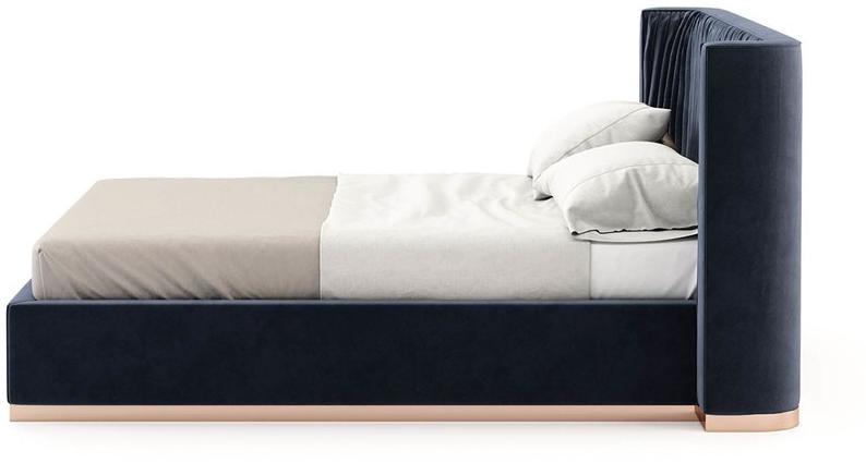 Laskasas Двуспальная кровать с мягким изголовьем Miuzza sun-id-1403181 - Вид №2