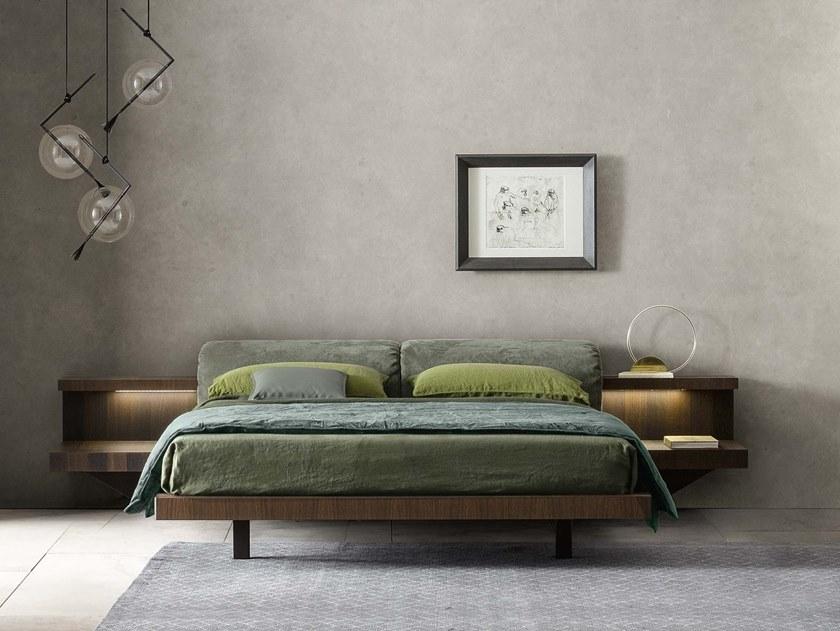 ZANETTE Двуспальная кровать из ткани с мягким изголовьем Morfeo sun-id-1486683 - Вид №1