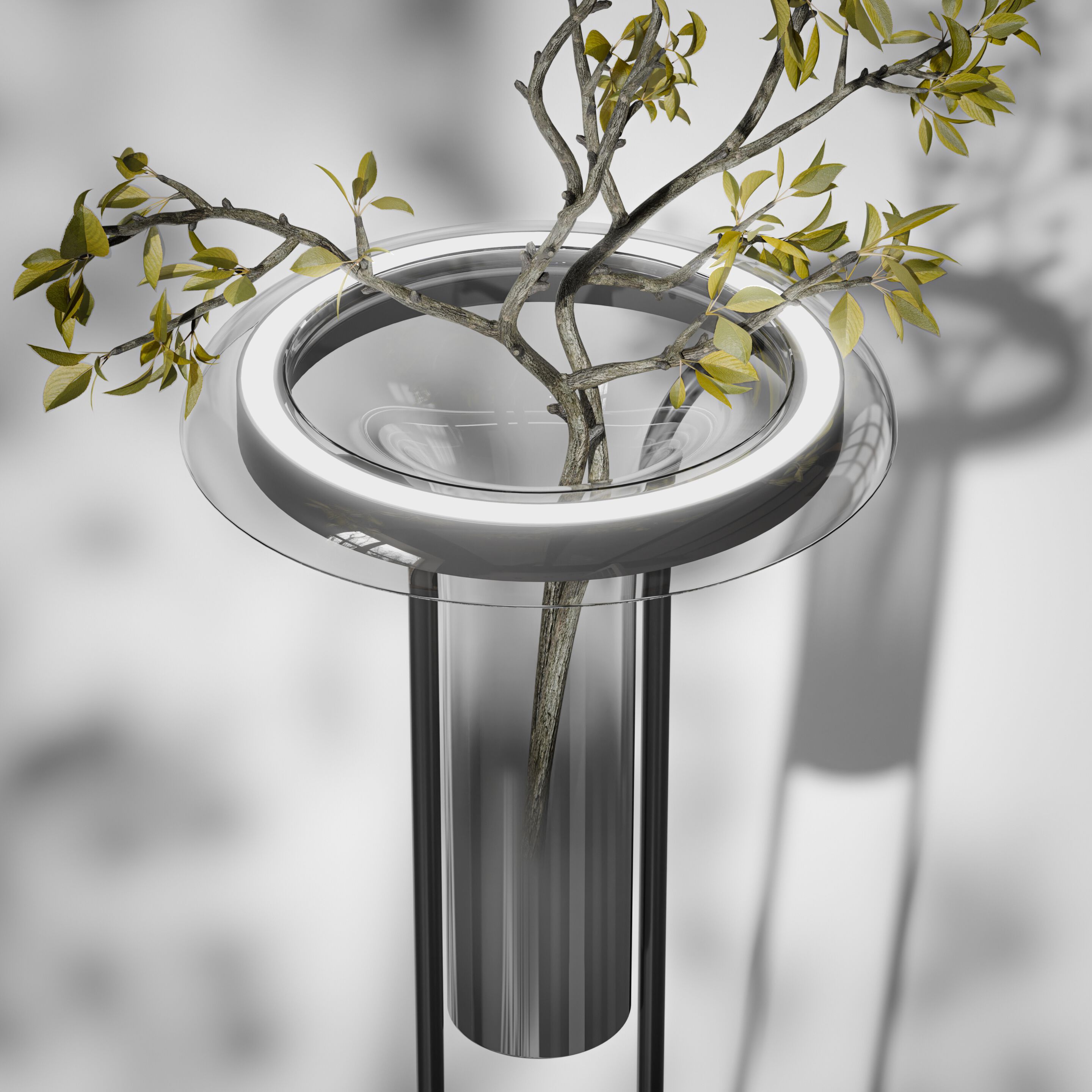 Алюминиевый светодиодный торшер Maytoni IKEBANA ARCH-00030854 - Вид №5