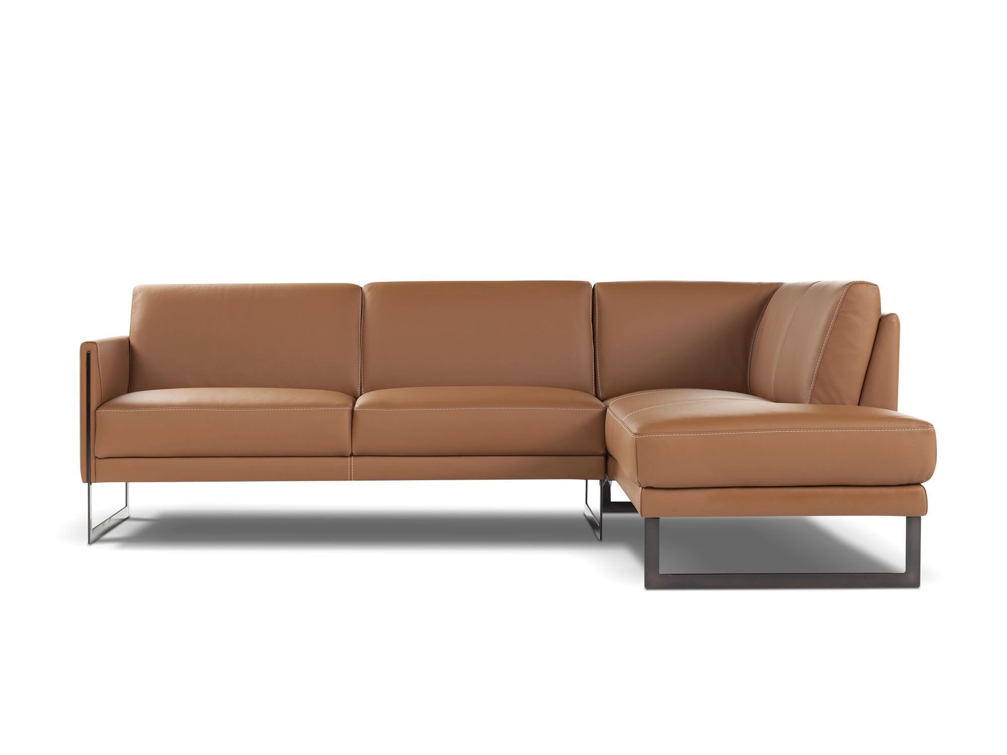 Кожаный модульный угловой диван Calia Italia премиум ARCH-00023155 - Вид №1