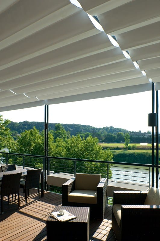 Беседка с раздвижной крышкой из акрила или ПВХ Mv Line тени ARCH-00073221 - Вид №2