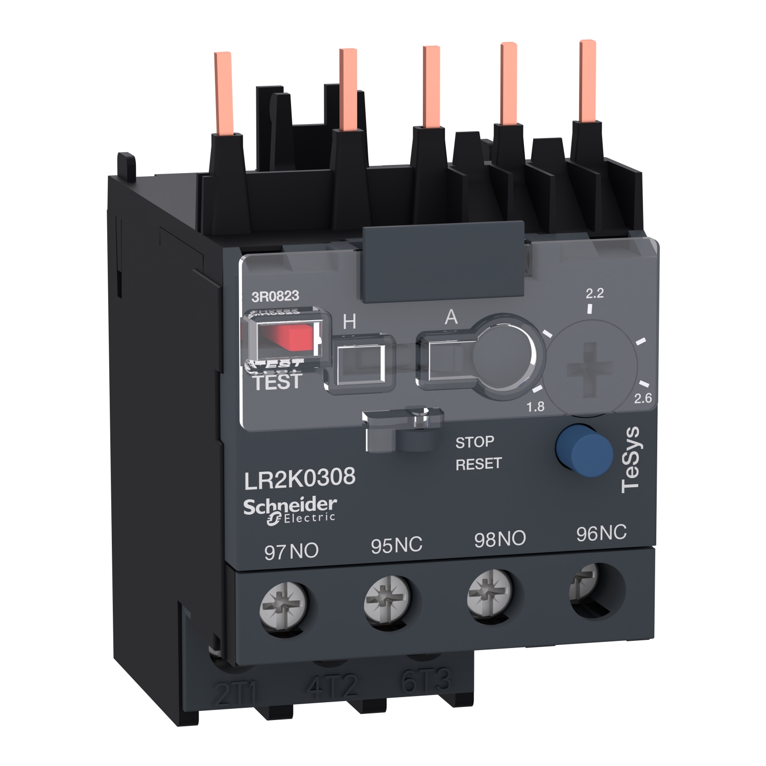 LR2K0308 Реле перегрузки тепловое K 1,8-2,6А, класс 10A Schneider Electric TeSys 