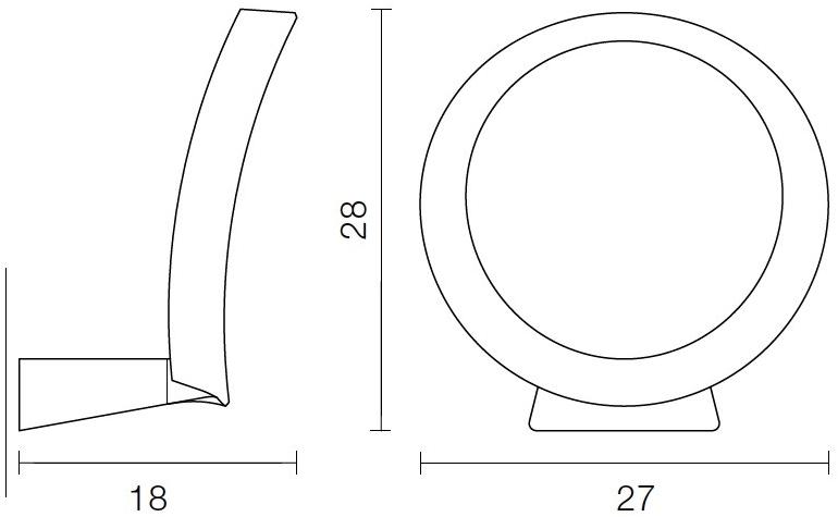 Martinelli Luce Настенный светильник светодиодный алюминиевый с диммером  1434  - Вид №9