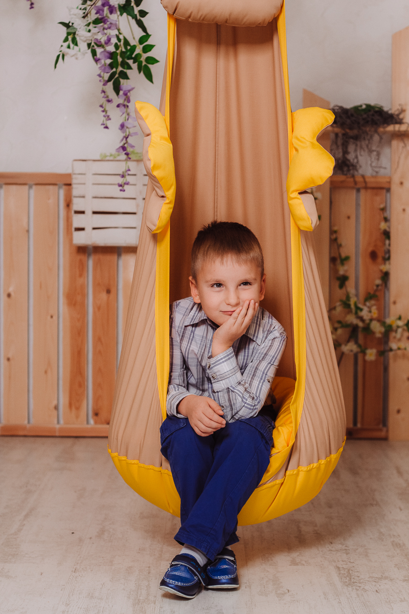 Подвесное кресло-кокон "Сова" ПОКАЧАЙКА  326705 Оранжевый Santreyd  - Вид №3