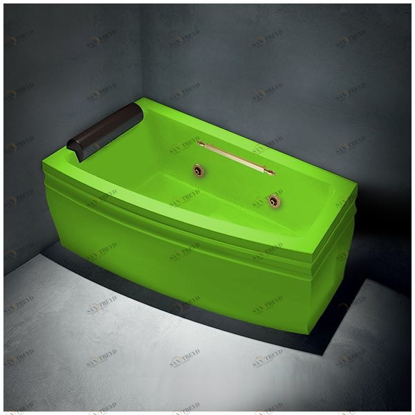 Ванна с гидромассажем салатовая с золотом Gruppo treesse Blanque 1690 SXSTDV1667SZ