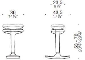 ESTEL GROUP Регулируемый по высоте офисный стул из ткани sun-id-1401470 - Вид №3