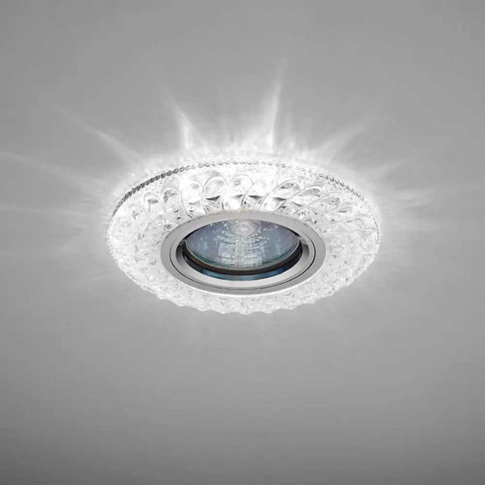 Светильник точечный встраиваемый Italmac Emilia с LED-подсветкой под отверстие 60 мм, 3 м², цвет прозрачный 84593432 STLM-2187483  - Вид №2
