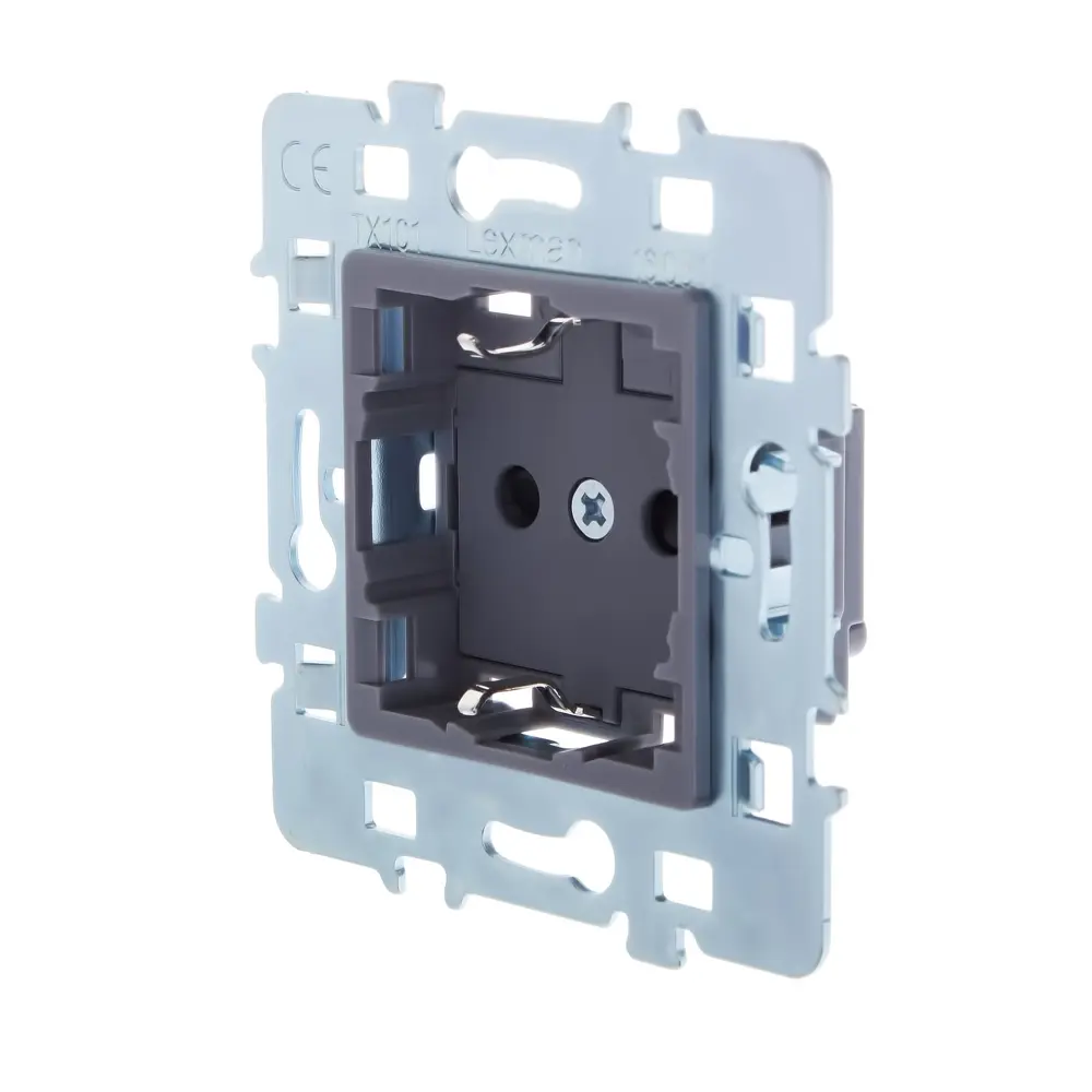 Розетка встраиваемая Lexman Cosy с заземлением цвет серый STLM-2044255 - Вид №1