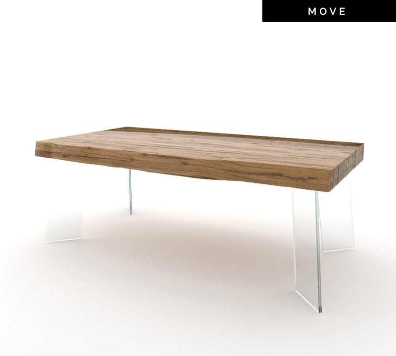 Прямоугольный журнальный столик из массива дерева Devina Nais ARCH-00054763 - Вид №10