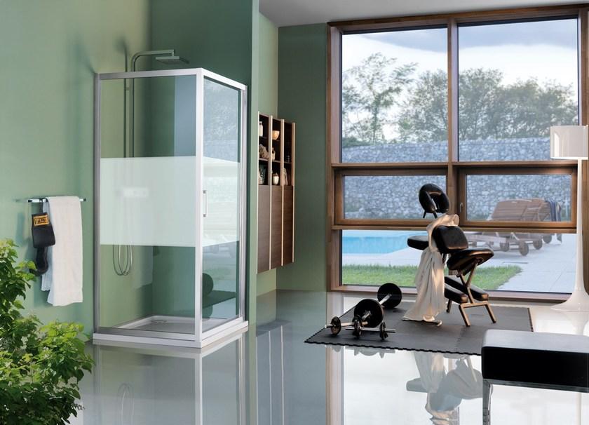 Samo Прямоугольная душевая кабина из закаленного стекла с распашной дверцей Classica sun-id-1398791 - Вид №4