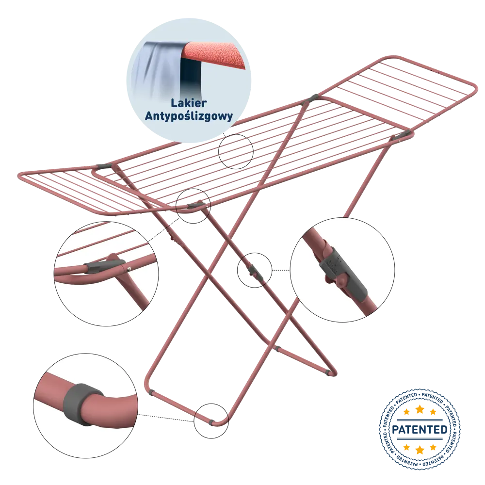 Сушилка для белья напольная Rorets Sussi Rose 18 м RÖRETS STLM-2096938 - Вид №9