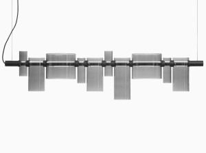 Стеклянный светодиодный подвесной светильник