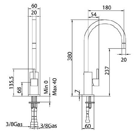 757120SN01 Смеситель Bandini Ice Cube Santreyd - Вид №2
