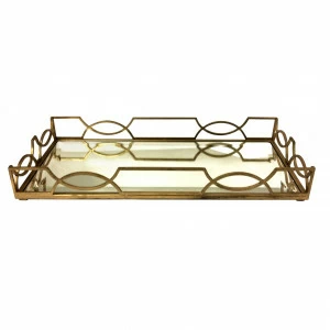 Поднос с зеркалом Sers BUREAU ЗЕРКАЛЬНЫЕ 262976 Золото