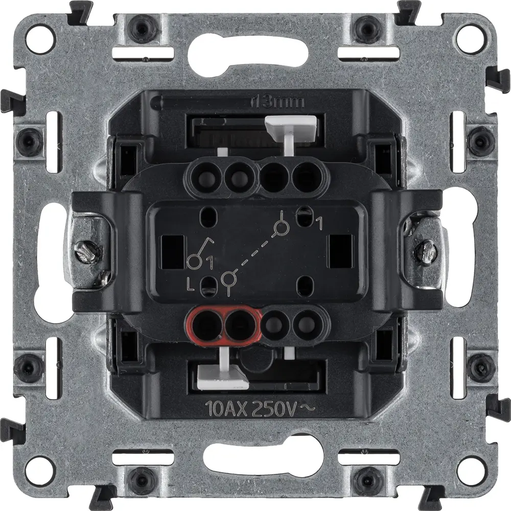 Выключатель встраиваемый Valena ALLURE 1 клавиша 10АХ 250В с лицевой панелью цвет слоновая кость legrand VALENA LIFE/ALLURE STLM-2090889 - Вид №2