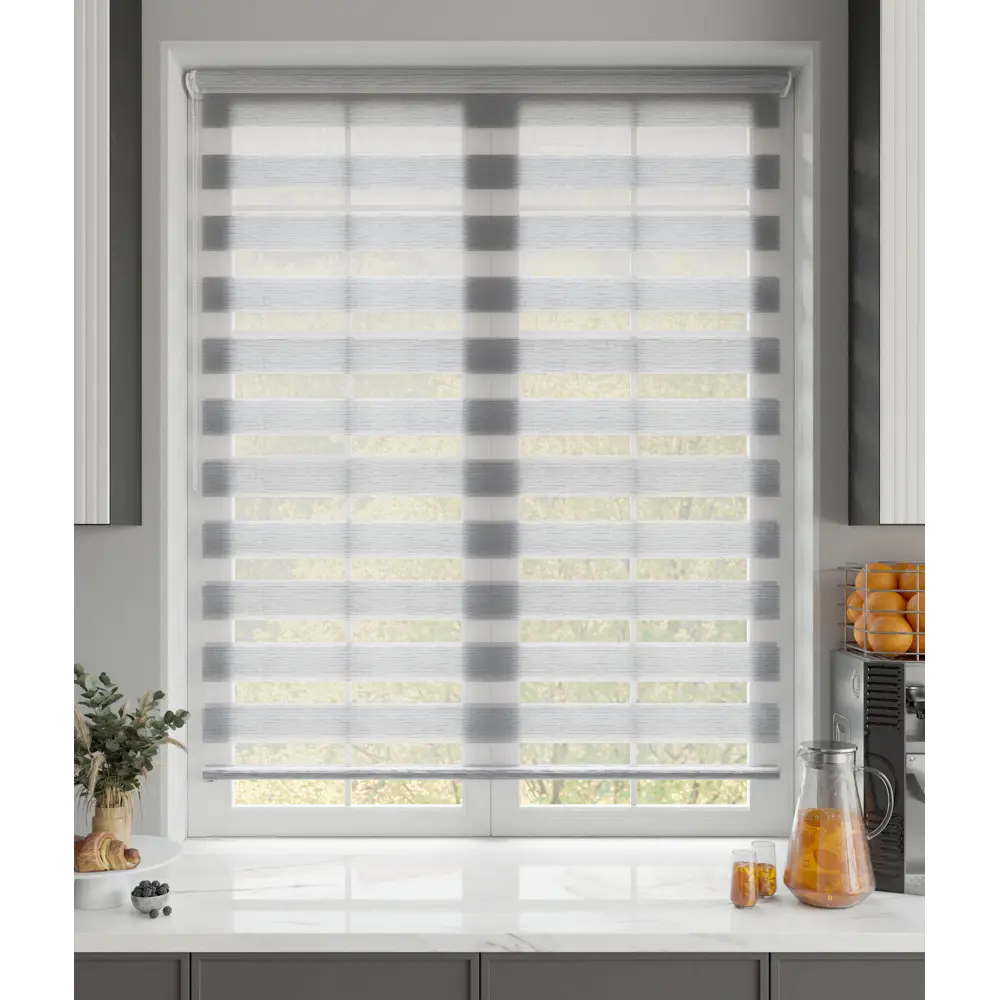 MIAMOZA Рулонная штора день-ночь Москва серая 120x175 см 89411450 STLM-1577375 - Вид №6