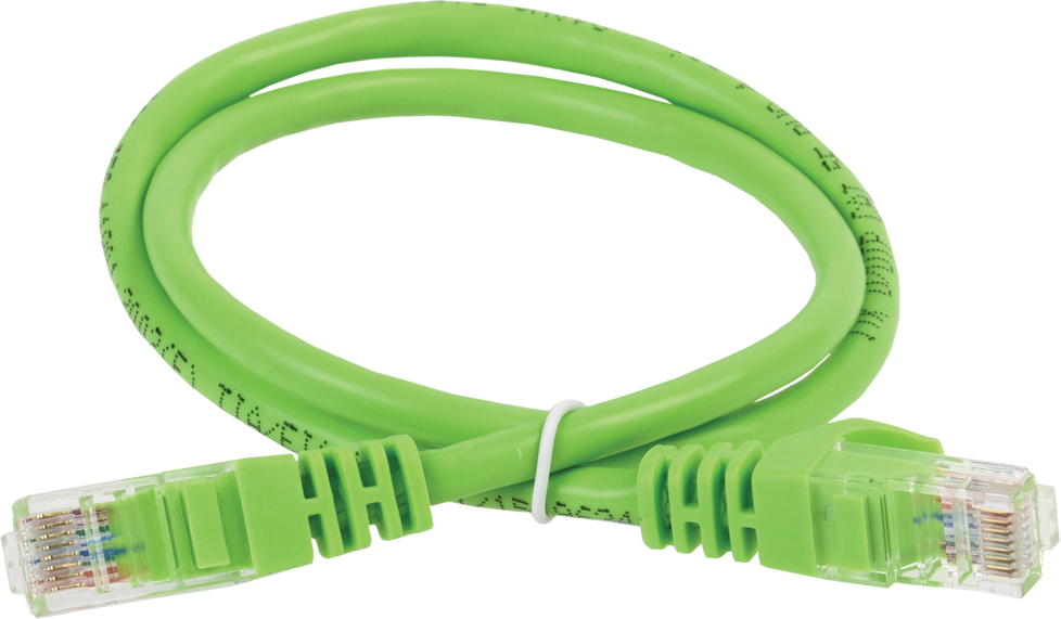 PC02-C6U-2M Коммутационный шнур кат. 6 utp pvc 2м зеленый ITK Santreyd 