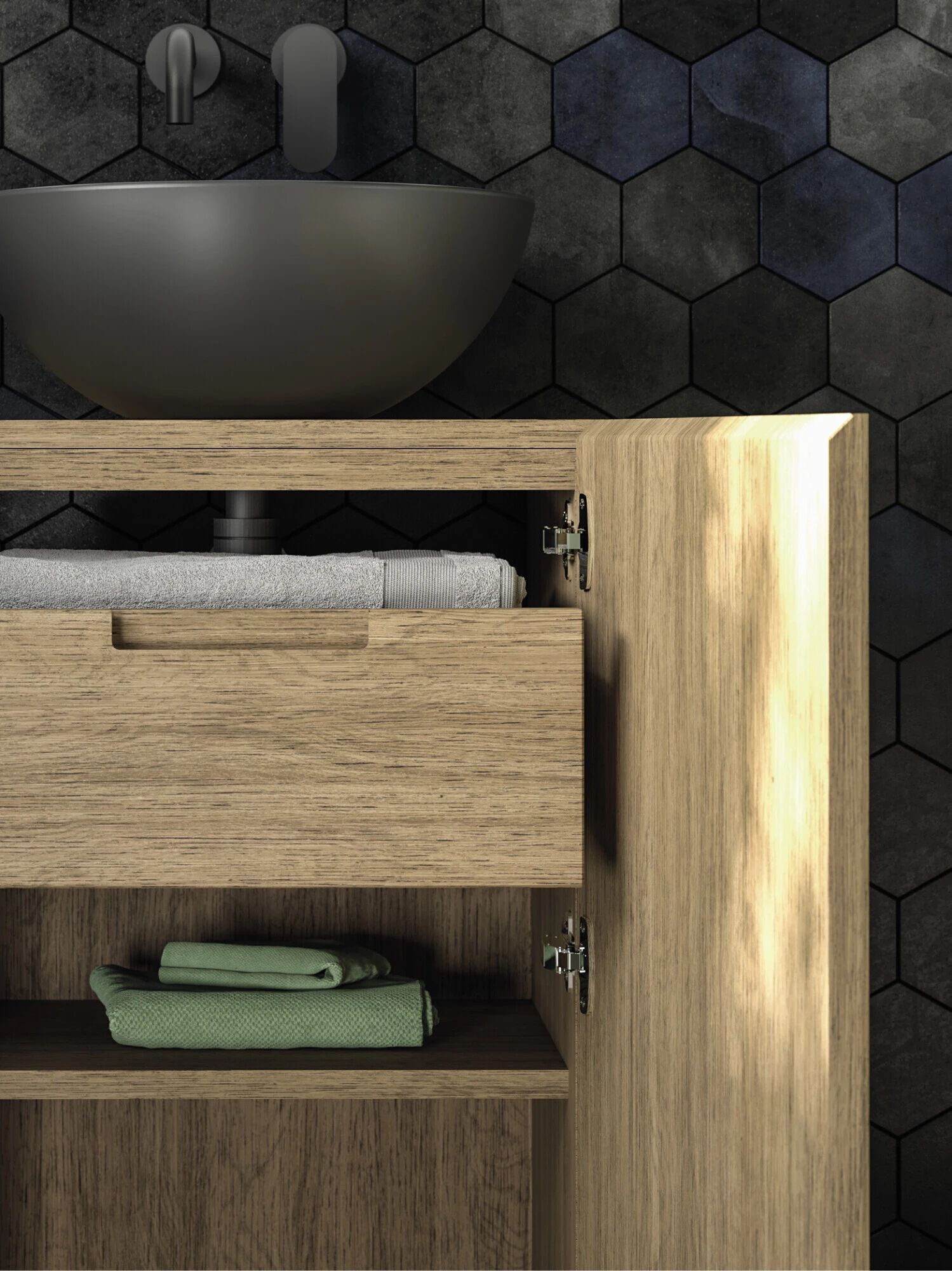 Деревянный напольный умывальник Devina Nais TOWER ARCH-00047544 - Вид №3