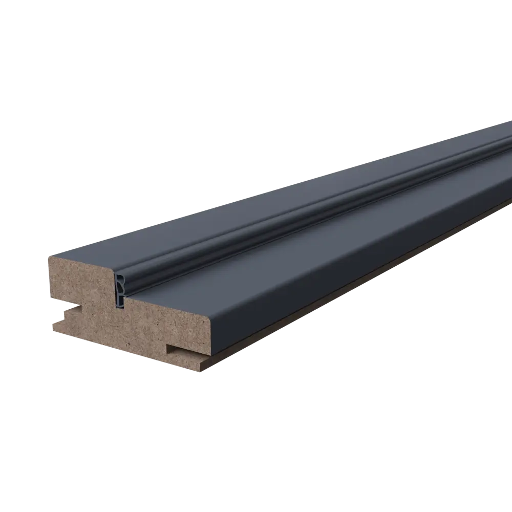 Дверная коробка телескопическая Палладиум 80x32x2100 мм ПВХ-ламинация цвет Силк Титан (комплект 2.5 шт.) 84506363 STLM-2200574 VFD 