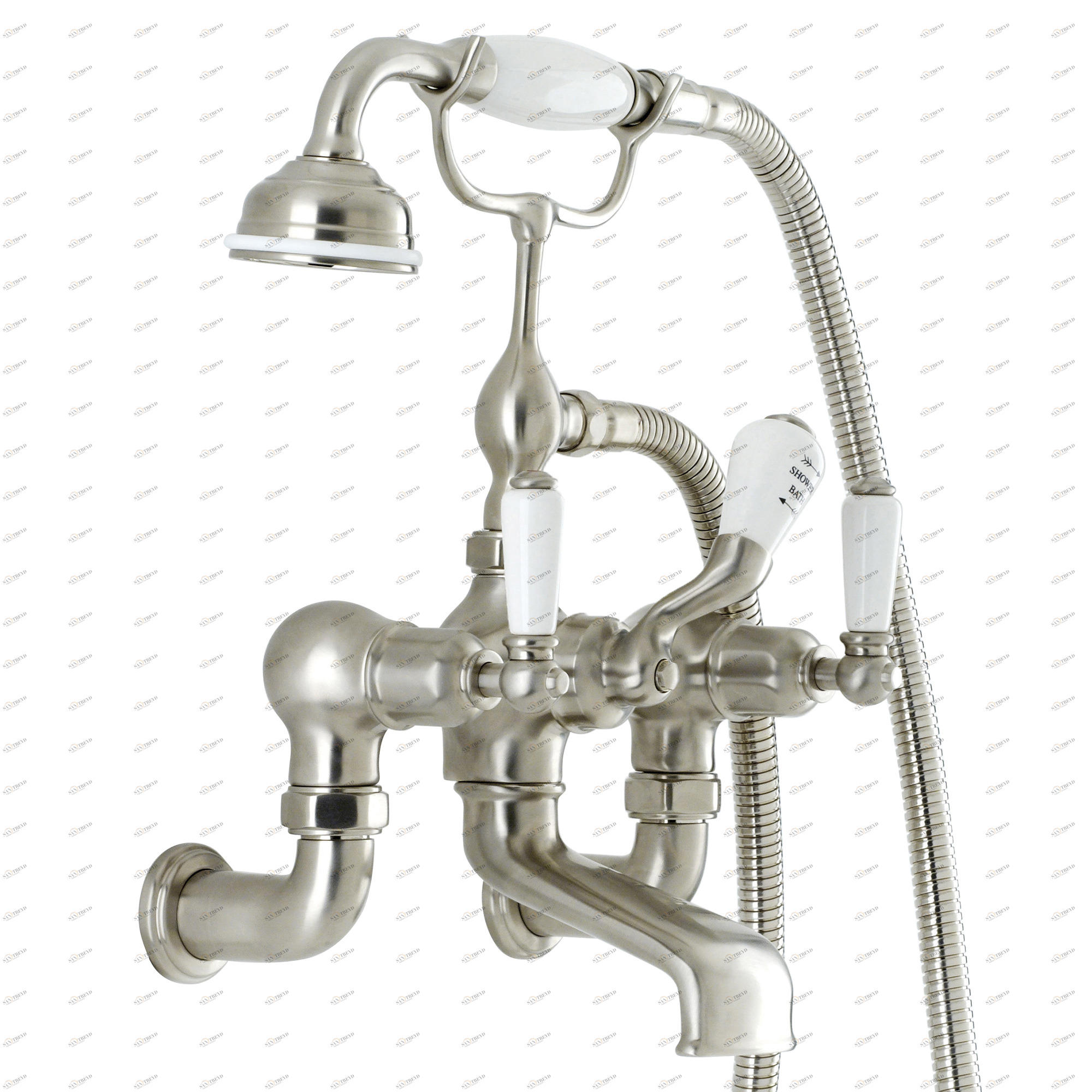 Traditional bathrooms LEVER 3/4“ Wannenfüll- und Brausearmatur Pr3510/1/ag 