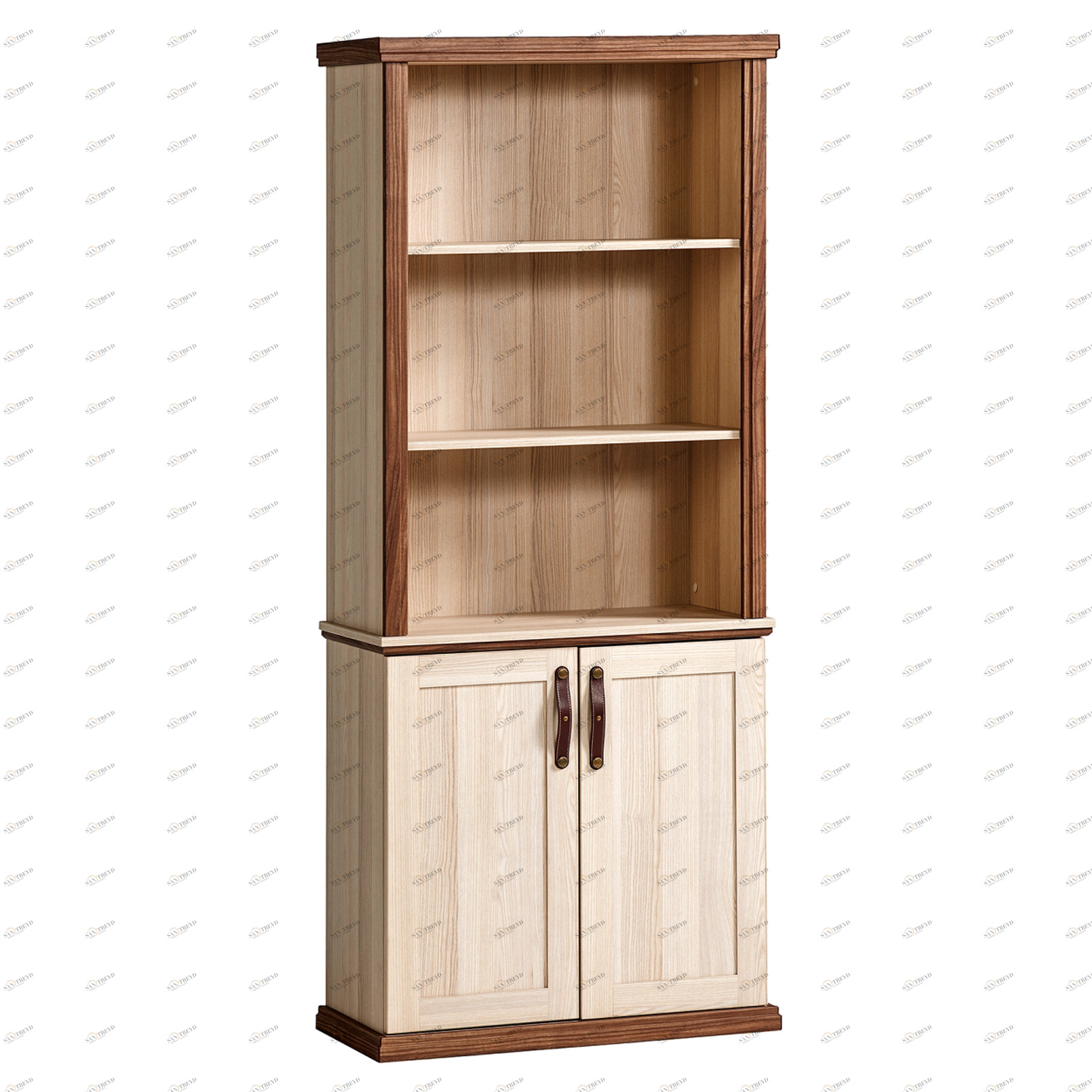 Стеллаж для книг с 2 дверцами светлый орех Royal CILEK ROYAL 00-3832197 Бежевый Santreyd