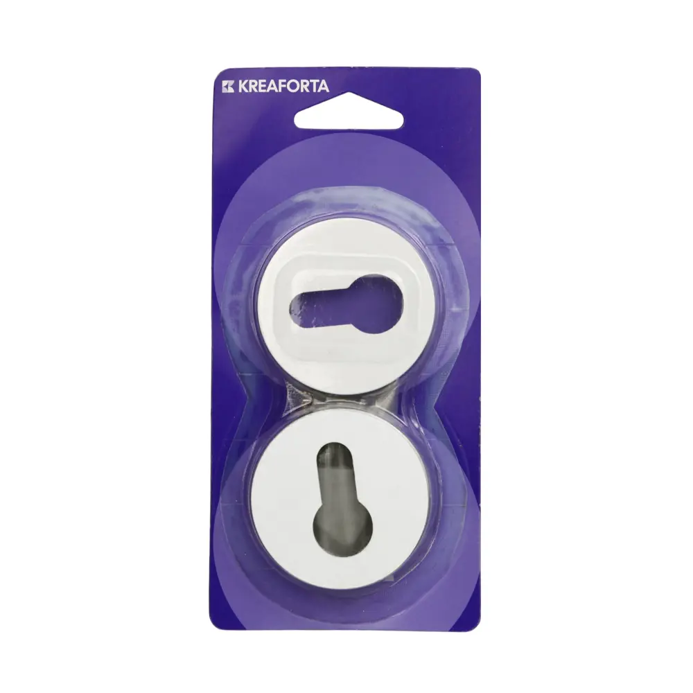 Накладка на замочную скважину KREAFORTA цвет белый 2 шт STLM-2154591 - Вид №3