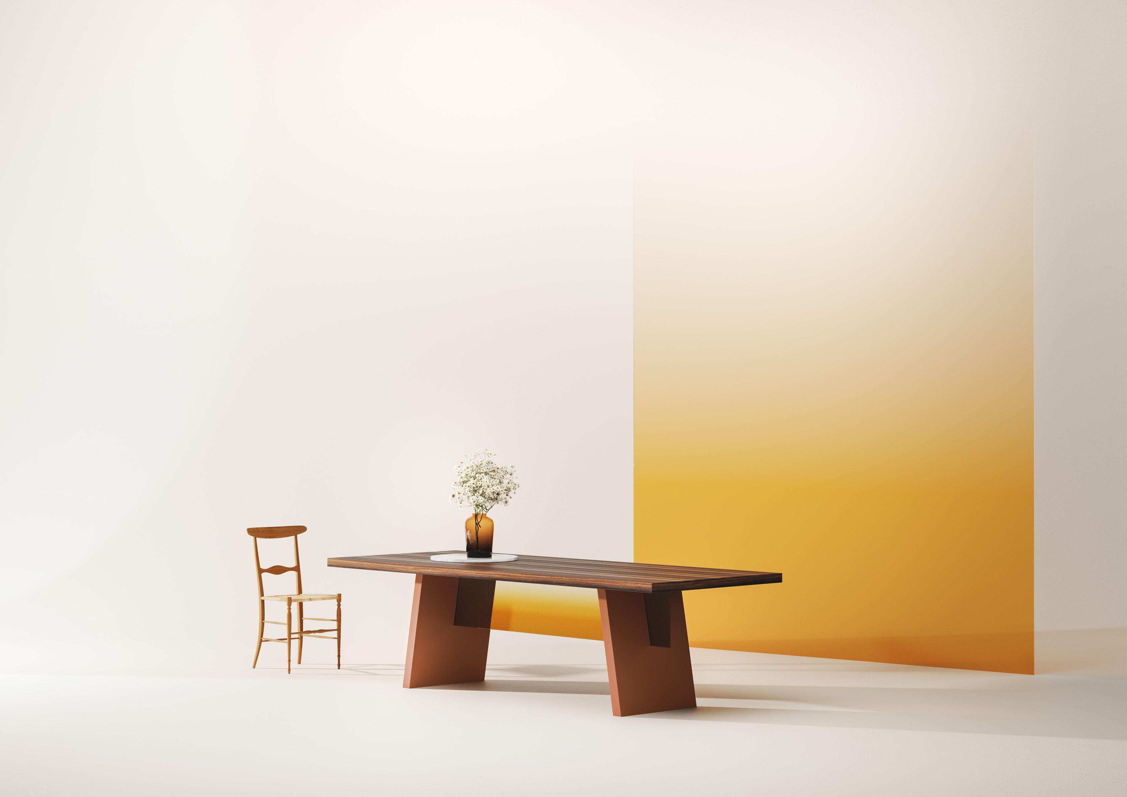 Прямоугольный стол из розового дерева Falsasquadra Альберико ARCH-00116125 - Вид №1