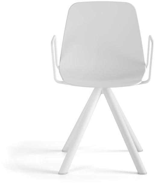 Viccarbe Вращающееся кресло из полипропилена с подлокотниками Maarten plastic sun-id-1468958 - Вид №1