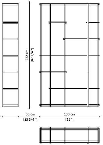 Paolo Castelli Открытый книжный шкаф из металла и мрамора sun-id-1442979 - Вид №10
