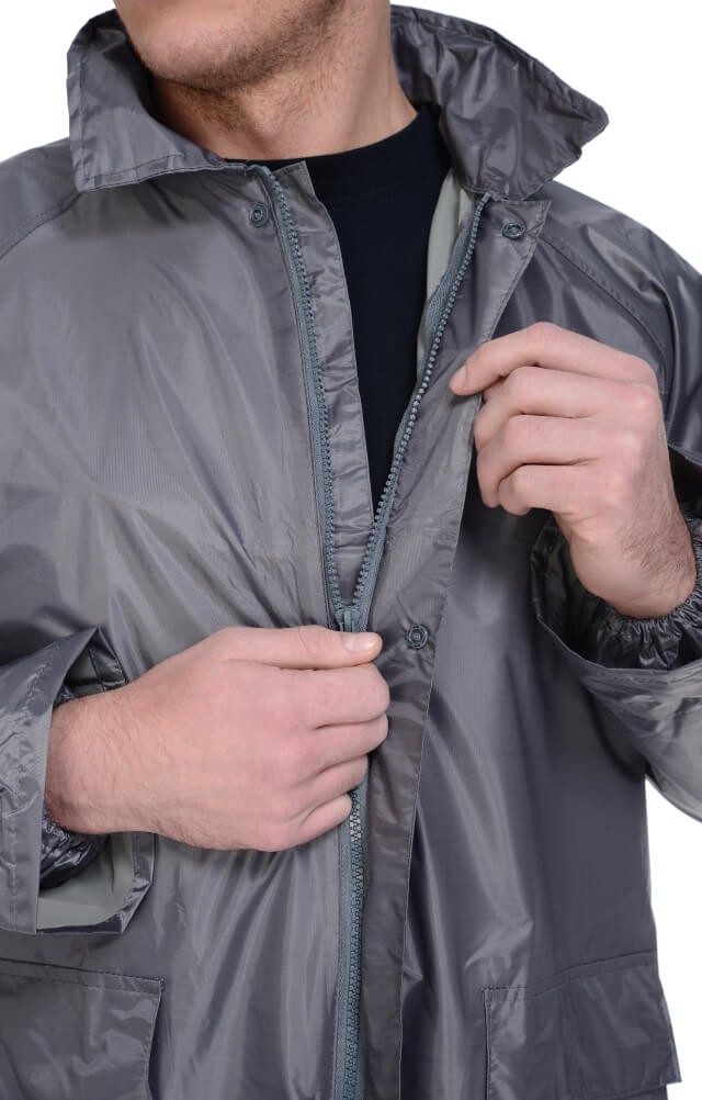 5041803 Плащ Альбатрос влагозащитный ЛАЙТ М серый  Непромокаемая спецодежда  размер XL  - Вид №11